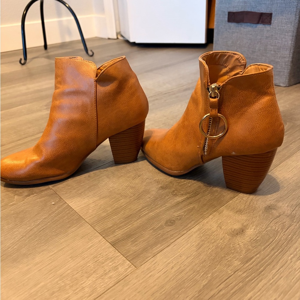 Elegant Brown Ankle Booties for Women